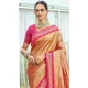 Pastel Orange Art Silk Weaving Work Designer Party  Wear Saree  - 11463201023
