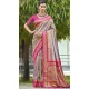Grey Art Silk Weaving Work Designer Party  Wear Saree  - 11463201024