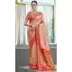 Peach Art Silk Weaving Work Designer Party  Wear Saree  - 11463201025