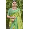 Parrot Green Art Silk Weaving Work Designer Party  Wear Plus Size Saree  - 11463201026