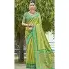 Parrot Green Art Silk Weaving Work Designer Party  Wear Plus Size Saree  - 11463201026