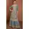 Georgette Embroidery Work Party Wear Palazzo Suit In Grey - 11567201722
