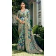 Multi Color Georgette Printed Party Wear Saree - 11538201558