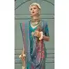 Firozi Blue Banarasi Silk Weaving Work Party Wear Plus Size Saree - 11540201569
