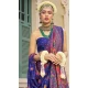 Purple Banarasi Silk Weaving Work Party Wear Saree - 11540201571
