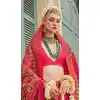 Rani Pink Banarasi Silk Weaving Work Party Wear Plus Size Saree - 11540201574