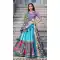 Tussar Silk Printed Traditional Party Wear Lehenga Choli In Sky Blue - 11562201694