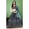 Turquoise Blue Silk Jacquard Work Casual Party Wear Lehenga Choli  - 11564201698