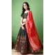 Dark Green Silk Jacquard Work Casual Party Wear Lehenga Choli  - 11564201699