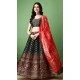Dark Green Silk Jacquard Work Casual Party Wear Lehenga Choli  - 11564201699