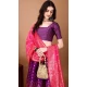 Purple Silk Jacquard Work Casual Party Wear Lehenga Choli  - 11564201700