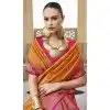 Banarasi Silk Weaving Work Party Wear Plus Size Saree In Orange - 11576201773