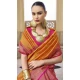 Banarasi Silk Weaving Work Party Wear Saree In Orange - 11576201773