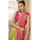 Banarasi Silk Weaving Work Party Wear Saree In Parrot Green - 11576201774