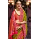 Parrot Green Banarasi Silk Resham Work Designer Party Wear Saree - 11577201777