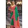 Rama Blue Banarasi Silk Resham Work Designer Party Wear Plus Size Saree - 11577201780