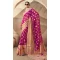 Georgette Zari Weaving Work Party Wear Saree In Rani Pink - 11579201790