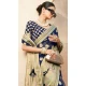 Georgette Zari Weaving Work Party Wear Saree In Navy Blue - 11579201792