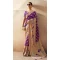 Georgette Zari Weaving Work Party Wear Saree In Purple - 11579201793