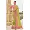 Light Green Tissue Silk Embroidery Butti Work Wedding Wear Saree - 11615202161