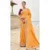 Mustard Tissue Silk Embroidery Butti Work Wedding Wear Plus Size Saree - 11615202166