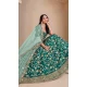 Art Silk Embroidered Designer Wear Lehenga Choli In Rama Green - 11616202172