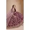 Art Silk Embroidered Designer Wear Plus Size Lehenga Choli In Burgundy - 11616202173