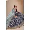 Art Silk Embroidered Designer Wear Plus Size Lehenga Choli In Navy Blue - 11616202174