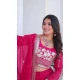 Pink Fox Georgette Embroidery Work Party Wear Lehenga Choli - 11623202197