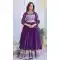 Purple Fox Georgette Embroidery Work Party Wear Lehenga Choli - 11623202198