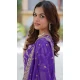 Georgette Jacquard Work Party Wear Sharara Suit In Purple - 11624202202