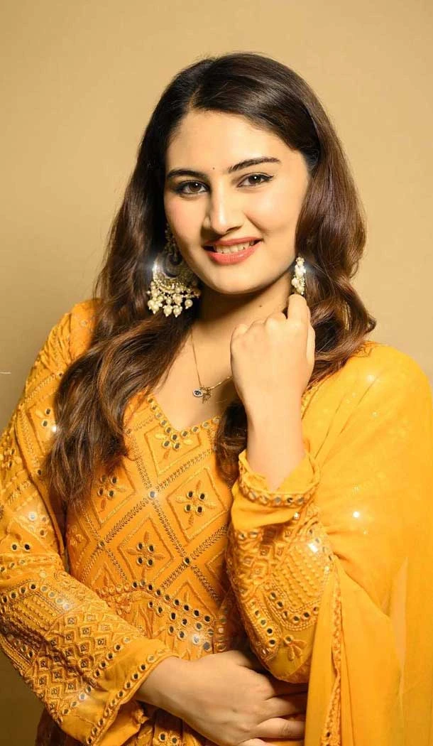 Mustard Faux Blooming Embroidered Anarkali Suit - 11629202226