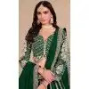 Art Silk Embroidery Work Designer Wear Plus Size Lehenga Choli In Green - 11582201807