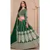 Art Silk Embroidery Work Designer Wear Plus Size Lehenga Choli In Green - 11582201807