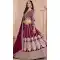 Art Silk Embroidery Work Designer Wear Lehenga Choli In Wine - 11582201808