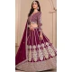 Art Silk Embroidery Work Designer Wear Lehenga Choli In Wine - 11582201808