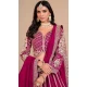 Art Silk Embroidery Work Designer Wear Lehenga Choli In Rani Pink - 11582201810