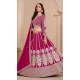 Art Silk Embroidery Work Designer Wear Lehenga Choli In Rani Pink - 11582201810
