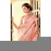 Pink Kanchivaram Silk Zari Weaving Work Party Wear Plus Size Saree - 11626202206