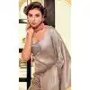 Grey Kanchivaram Silk Zari Weaving Work Party Wear Plus Size Saree - 11626202207