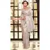 Grey Kanchivaram Silk Zari Weaving Work Party Wear Plus Size Saree - 11626202207