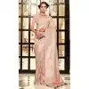 Pastel Pink Kanchivaram Silk Zari Weaving Work Party Wear Plus Size Saree - 11626202211
