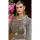Grey Smooth Silk Foil Print Work Wedding Wear Gown With Dupatta - 11627202217