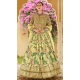 Light Yellow Smooth Silk Foil Print Work Wedding Wear Gown With Dupatta - 11627202218