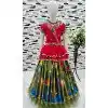 Multi Color Chinon Silk Embroidery Work Party Wear Kids Lehenga Choli - 11668202435