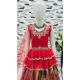 Multi Color Function Wear Chinon Silk Embroidery Work Readymade Kids Lehenga Choli - 11668202438