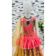 Multi Color Chinon Silk Embroidery Work Readymade Function Wear Kids Lehenga Choli - 11668202439
