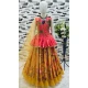Multi Color Chinon Silk Embroidery Work Readymade Function Wear Kids Lehenga Choli - 11668202439