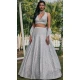 Banglori Silk Sequins Work Party Wear Lehenga Choli In Grey - 11671202452