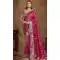 Wine Crush Paper Silk Stone Work Wedding Wear Saree - 11601202067